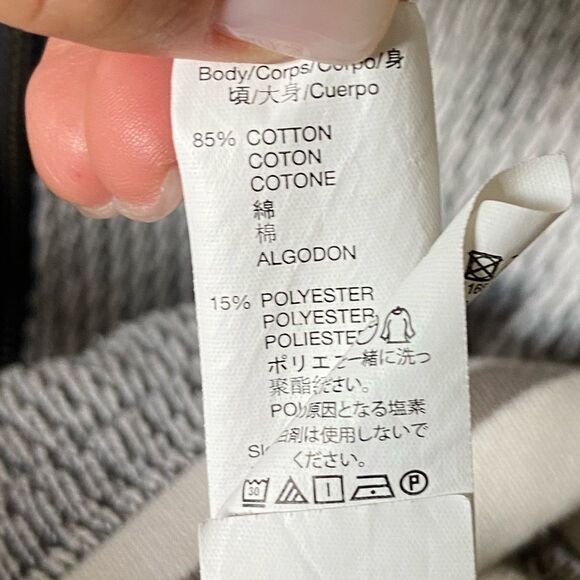 Gap Sweatshirt Gray Cream Full Zip Baseball Size XS - Picture 5 of 7